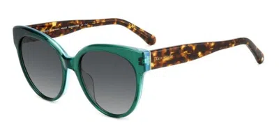 Kate Spade Aubriella/g/s Asian Fit 1ed/9o Women's Sunglasses Green Size 55 In Multi