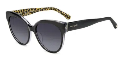 Kate Spade Aubriella/g/s Asian Fit Hwj/9o Women's Sunglasses Grey Size 55