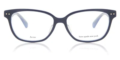 Kate Spade Aurelia/f Asian Fit Pjp Women's Glasses Blue Size 52 - Free Lenses - Blue Light Block Available In Baby Blue