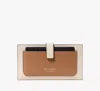 Kate Spade Ava Colorblocked Bifold Wallet In Parchment