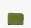 Kate Spade Ava Colorblocked Pebbled Leather Zip Bifold Wallet