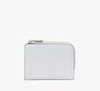 Kate Spade Ava Colorblocked Pebbled Leather Zip Bifold Wallet In Stone Path