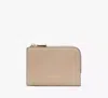 Kate Spade Ava Colorblocked Pebbled Leather Zip Bifold Wallet In Tigers Eye