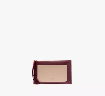 Kate Spade Ava Colorblocked Wristlet In Burgundy