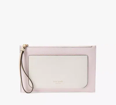 Kate Spade Ava Colorblocked Wristlet In Pink