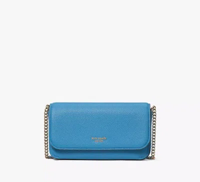 Kate Spade Ava Flap Chain Wallet In Back To School Blues