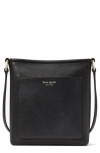 Kate Spade Ava Pebble Leather Swing Crossbody Bag In Black