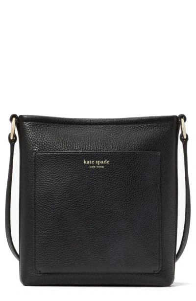 Kate Spade Ava Pebble Leather Swing Crossbody Bag In Black