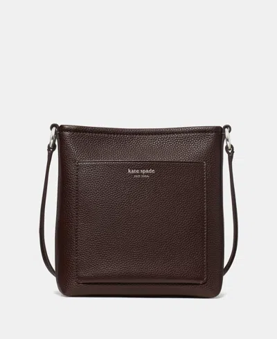 Kate Spade Ava Pebbled Leather Mini Crossbody Bag In Brown