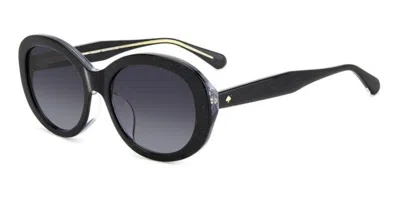 Kate Spade Avah/f/s Asian Fit 807/9o Women's Sunglasses Black Size 56