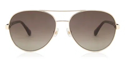 Kate Spade Averie/s J5g/ha Women's Sunglasses Gold Size 58