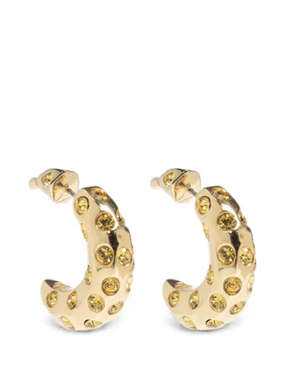 Kate Spade Banana Crystal-embellished Earrings In Gold