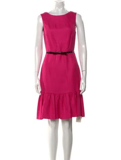 Pre-owned Kate Spade Bateau Neckline Knee-length Dress In Pink