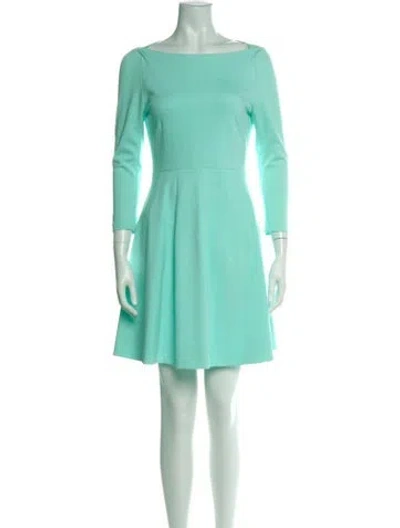 Pre-owned Kate Spade Bateau Neckline Knee-length Dress W/ Tags In Blue