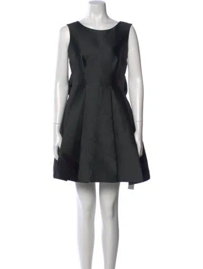 Pre-owned Kate Spade Bateau Neckline Mini Dress In Black