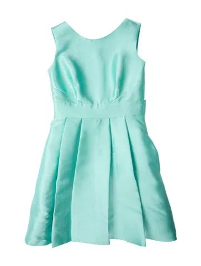 Pre-owned Kate Spade Bateau Neckline Mini Dress In Blue