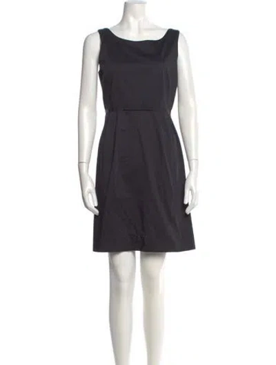 Pre-owned Kate Spade Bateau Neckline Mini Dress In Gray