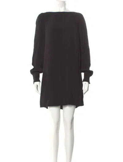 Pre-owned Kate Spade Bateau Neckline Mini Dress In Gray