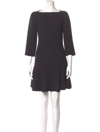 Pre-owned Kate Spade Bateau Neckline Mini Dress In Gray