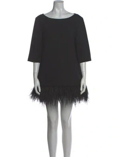 Pre-owned Kate Spade Bateau Neckline Mini Dress In Gray
