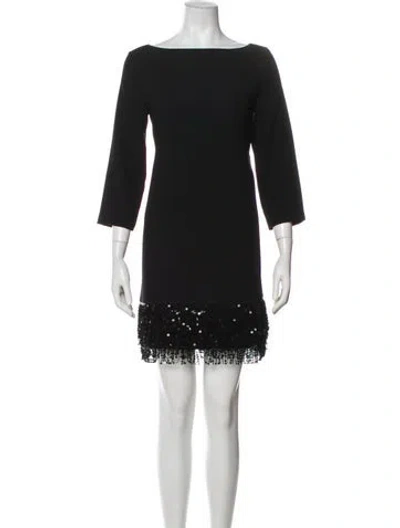 Pre-owned Kate Spade Bateau Neckline Mini Dress In Gray
