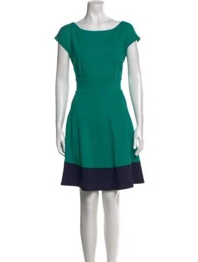 Pre-owned Kate Spade Bateau Neckline Mini Dress In Multi