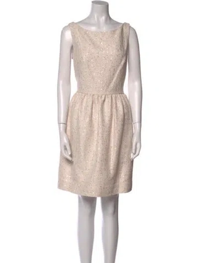 Pre-owned Kate Spade Bateau Neckline Mini Dress In Pink