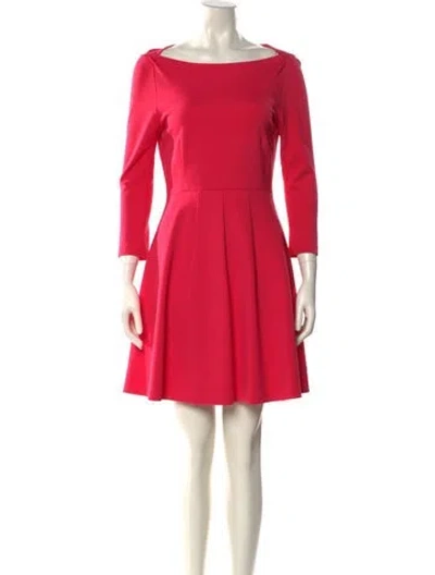 Pre-owned Kate Spade Bateau Neckline Mini Dress In Pink