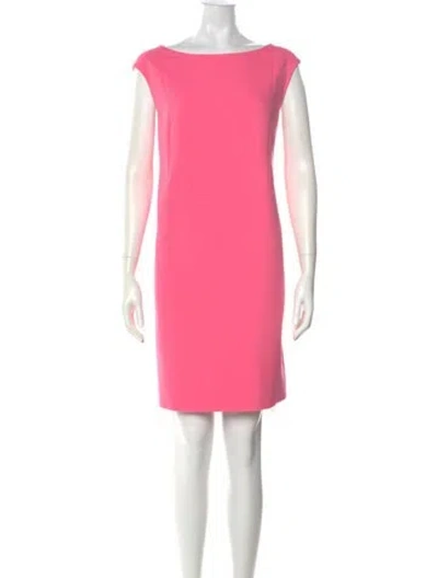 Pre-owned Kate Spade Bateau Neckline Mini Dress In Pink