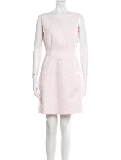 Pre-owned Kate Spade Bateau Neckline Mini Dress In Pink