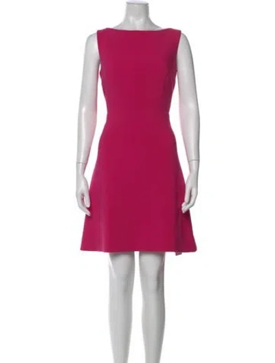 Pre-owned Kate Spade Bateau Neckline Mini Dress In Pink