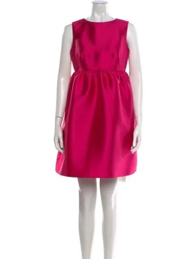 Pre-owned Kate Spade Bateau Neckline Mini Dress In Pink