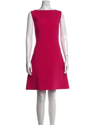 Pre-owned Kate Spade Bateau Neckline Mini Dress In Pink