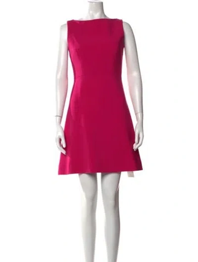 Pre-owned Kate Spade Bateau Neckline Mini Dress In Pink