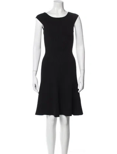 Pre-owned Kate Spade Bateau Neckline Mini Dress W/ Tags In Black