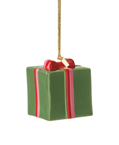 Kate Spade Be Jolly Christmas Gift Ornament In Green