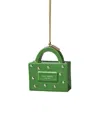 Kate Spade Be Jolly Icon Sam Bag Ornament In Green
