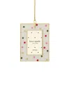 Kate Spade Be Jolly Mini Frame Ornament, Dot In Multi