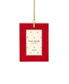 Kate Spade Be Jolly Mini Frame Ornament In Red