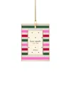 Kate Spade Be Jolly Mini Frame Ornament, Stripe In Multi