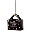 Kate Spade Be Jolly Signature Shopping Bag Ornament In Black