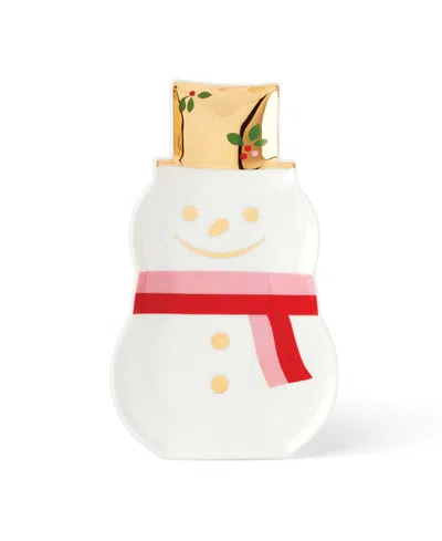 Kate Spade Be Jolly Snowman Candy Dish In Multi