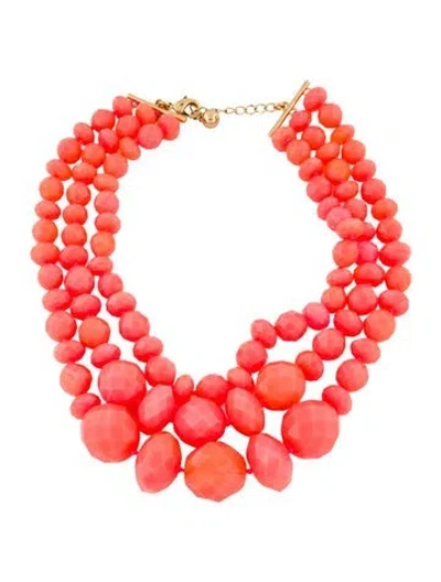 Pre-owned Kate Spade Bead Multi-strand Necklace, 21"