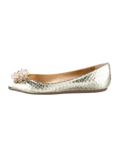 Pre-owned Kate Spade Beaded Accents Flats