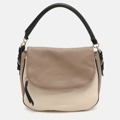 Pre-owned Kate Spade Beige/cream Leather Small Devin Shoulder Bag
