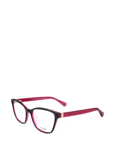 Kate Spade 벨렌 직사각 프레임 안경 In Red