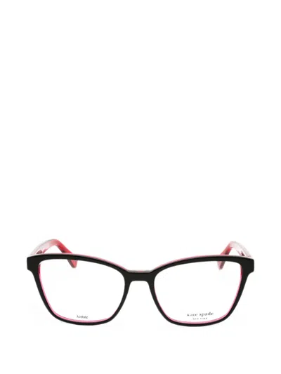 Kate Spade Belen Rectangle-frame Glasses In Transparent