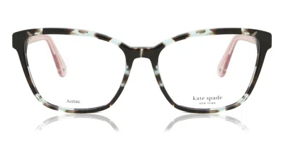 Kate Spade Belen Xgw Women's Glasses Tortoiseshell Size 55 - Free Lenses - Blue Light Block Available In Blue Tortoise