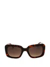 Kate Spade New York Bellamys 52mm Gradient Rectangular Sunglasses In Multi