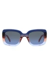 Kate Spade Bellamys 52mm Gradient Rectangular Sunglasses In Multi